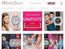 Tablet Screenshot of montre-enfant.com